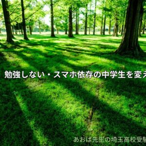 【高校受験】勉強しない・スマホ依存の中学生を変える親の背中